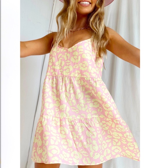ruffle pink mini dress I've Got Sunshine Ruffle Strap Mini Dress Blush